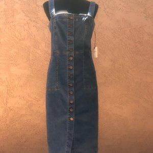 NWT Forever 21 Button-Front Denim Dress